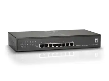 Switch Gigabit Ethernet PoE de 8 puertos, 61.6W, 802.3at PoE+, 4 Puertos PoE
