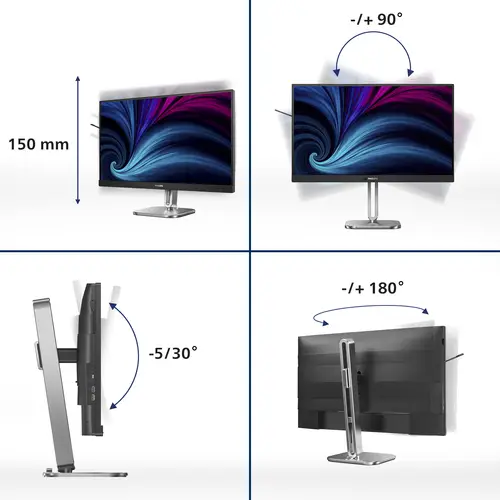 27B2U4601/00 pantalla para PC 68,6 cm (27") 2560 x 1440 Pixeles Quad HD LCD Gris - Imagen 3