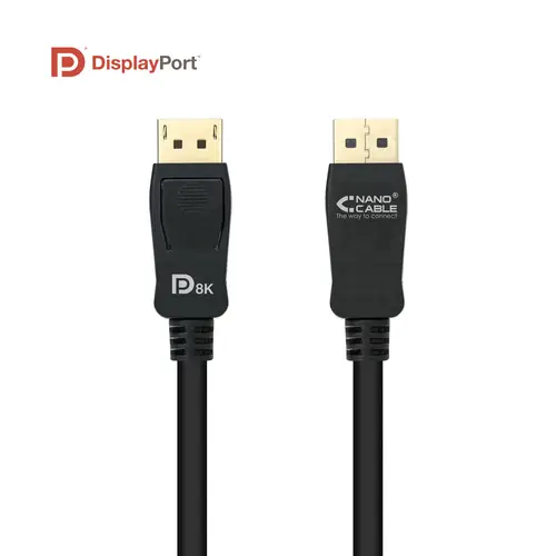 Cable DISPLAYPORT 1.4 CERTIFICADO VESA, DP/M  DP/M, Negro, 1.5 m - Imagen 2