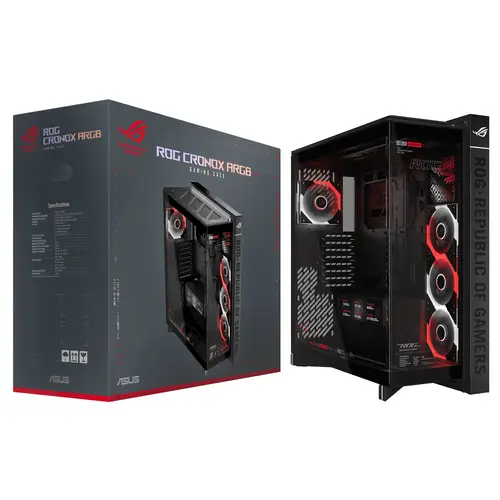 ROG CRONOX GR801 CURVE TG ARGB BLACK Midi Tower Negro - Imagen 23