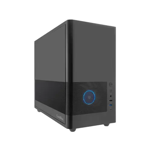 CAJA MATX MP2 NEGRA USB-C 3.2 GEN1 VENTILADOR 120 PWM FULL METAL S/FTE - Imagen 1