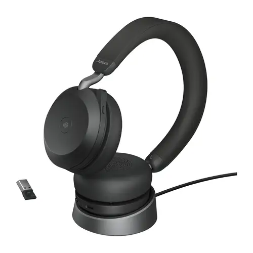 Evolve2 75 Auriculares Inalámbrico Diadema Oficina/Centro de llamadas Bluetooth Base de carga Negro - Imagen 4