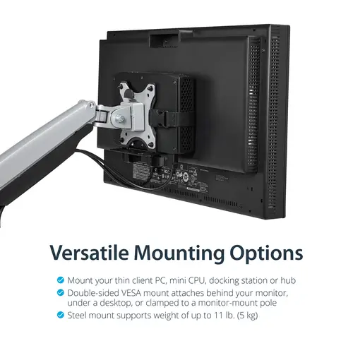 Soporte de Montaje VESA para Clientes Delgados - Caja VESA para Thin Clients - Soporte para Clientes Ligeros - Imagen 9