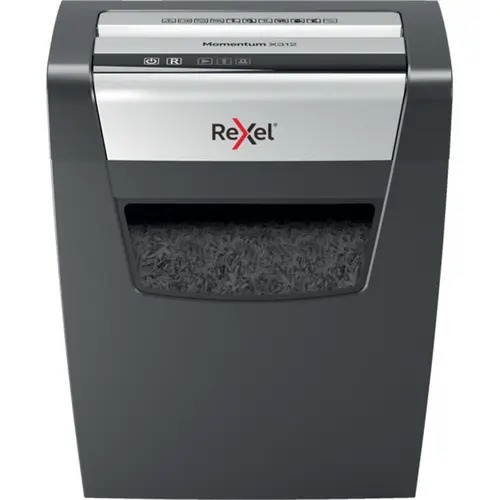 Momentum X312 triturador de papel Corte en partículas Negro, Gris - Imagen 1