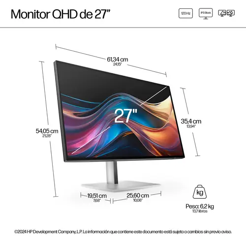 Series 7 Pro Monitor QHD Pro de la serie 7 de 27 pulgadas: 727pq - Imagen 7