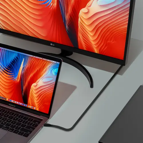Cable USB 3.2 Gen2x2 20Gbps 8k@30Hz 5A 100w E-Marker, Tipo USB-C/M-USB-C/M, Negro, 0.6m - Imagen 4