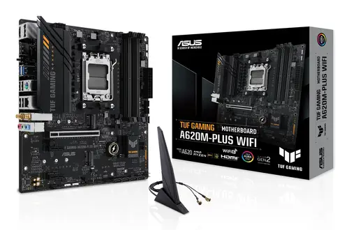 TUF GAMING A620M-PLUS WIFI AMD A620 Zócalo AM5 micro ATX - Imagen 1