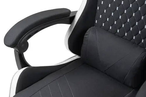 MGC-X Fabric Silla para videojuegos de PC Asiento acolchado Negro, Blanco - Imagen 11