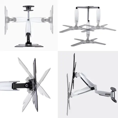 Soporte VESA de Pared para TV de 23 a 55 Pulgadas - Soporte Mural VESA - Ajustable con Movimiento Total - Brazo Colgador para Televisor - 30kg - Inclinación - Giro - Imagen 6