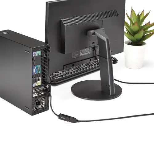Conversor de Vídeo DisplayPort a HDMI con Audio  Adaptador Activo DP 1.2 para Ordenadores de Sobremesa/Laptops  4K @ 30Hz - Imagen 2