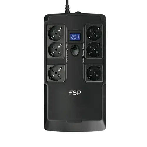 NanoFit 800 sistema de alimentación ininterrumpida (UPS) En espera (Fuera de línea) o Standby (Offline) 0,8 kVA 480 W 6 salidas AC - Imagen 2