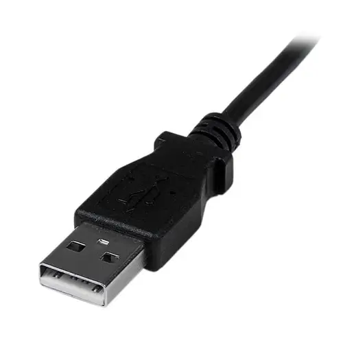 Cable Adaptador 2m USB A Macho a Mini USB B Macho Acodado en Ángulo hacia Abajo - Imagen 3