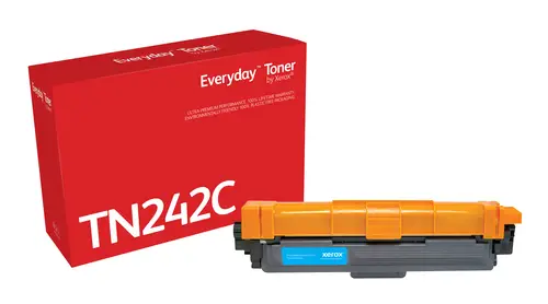 Everyday El tóner Everyday Cian de Xerox es compatible con Brother TN242C, Capacidad estándar - Imagen 1