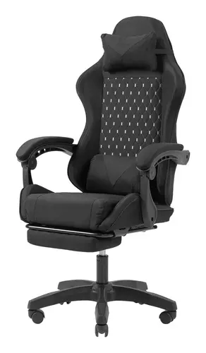 SILLA GAMER MARS GAMING MGCXFGRB NEGRA RECLINABLE REPOSABRAZOS AJUSTABLE REPOSAPIES COJINES ACABADO TEXTIL - Imagen 5