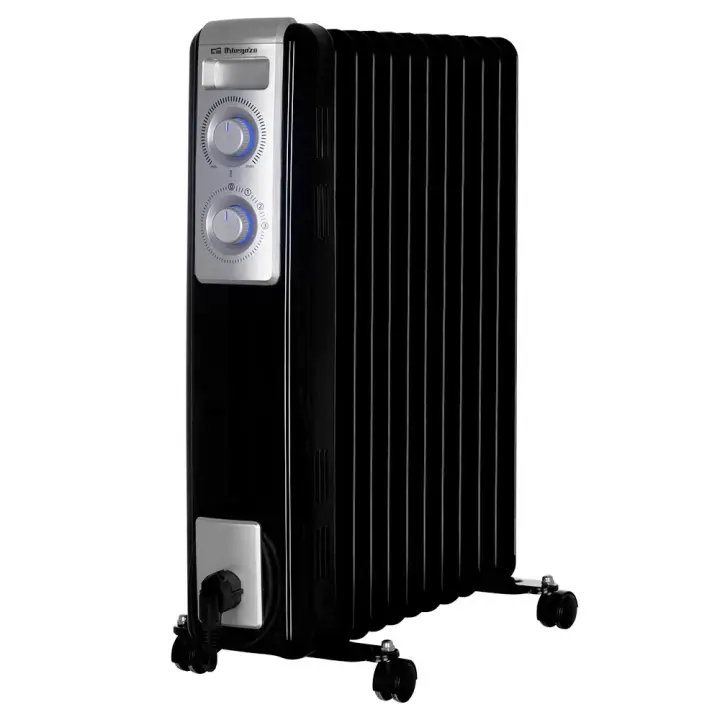 RN 2500 calefactor eléctrico Interior Negro 2500 W Radiador de a..