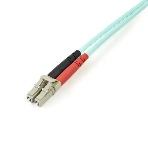 Cable de 2m de Fibra Óptica Multimodo OM3 LC a LC UPC - Full Duplex 50/125µm - para Redes de 100G - LOMMF/VCSEL - Pérdida Baja al Insertar <0.3dB - Cable LSZH - Imagen 2