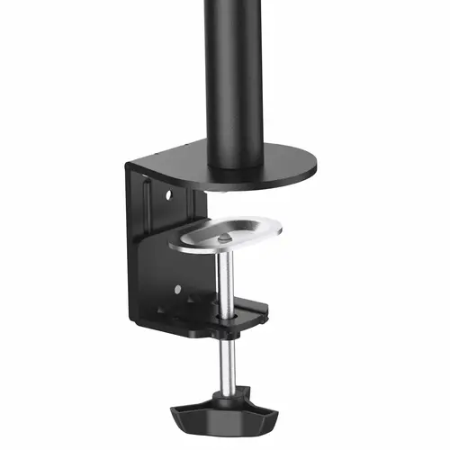 Soporte VESA de Sobremesa para 1 Monitor - Base para Pantallas VESA de hasta 34" con Mástil Articulado - Altura Ajustable - de Montaje mediante Abrazadera/ Ojal - Negro - Imagen 4