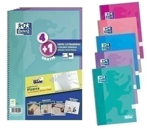 BLOCK OXF.SCH.EXTRA Fº 80h CD.4 PK.4+1