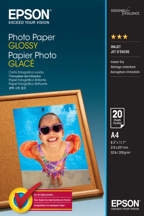 Photo Paper Glossy - A4 - 20 Hojas