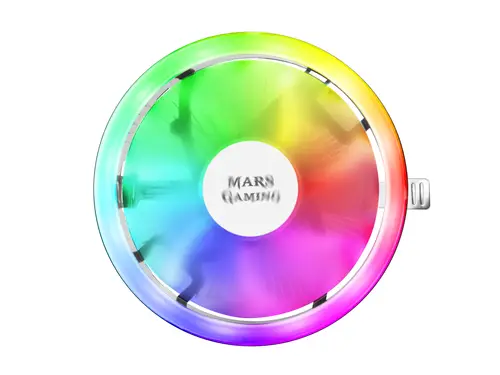MCPU120, Disipador CPU RGB TDP 120W, Silencioso PWM 12cm, Perfil Bajo - Imagen 2