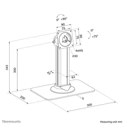 DS15-631BL1 Soporte de escritorio para tablet - máx 3 kg | 6,6 lbs - Imagen 13