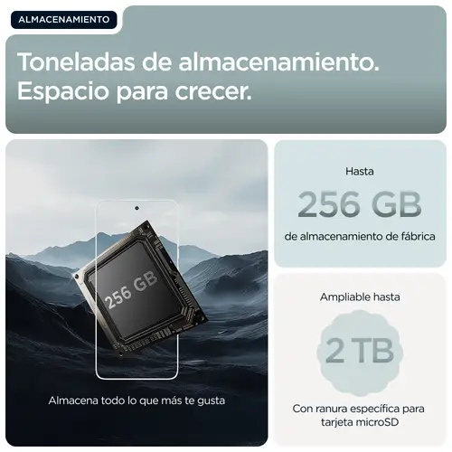 moto g56 5G 17,1 cm (6.72") Ranura híbrida Dual SIM Android 15 USB Tipo C 8 GB 512 GB 5200 mAh Gris - Imagen 18