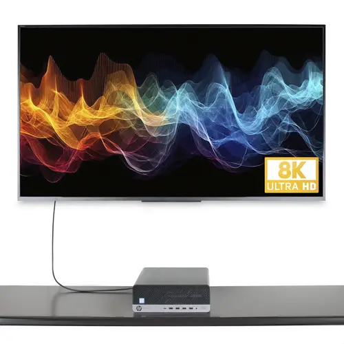 Cable Adaptador de 2m DisplayPort a HDMI - 8K 60Hz - 4K 144Hz - HDR10 - Conversor de Vídeo Activo DP 1.4 a HDMI 2.1 - Convertidor DisplayPort a HDMI - Imagen 8