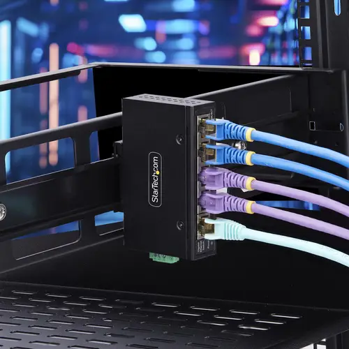 Switch Ethernet Industrial de 5 Puertos no Gestionado IP30 - Ethernet 100/1000 - Montaje en Pared o Carril DIN - IP30 - -40C-75C - 9~60VDC - TAA - Imagen 9