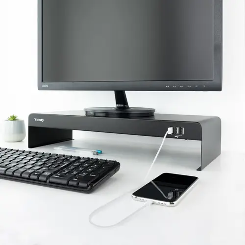 TQMR0124 soporte para monitor Independiente Negro - Imagen 6