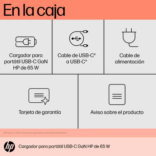 Cargador para portátil de con USB-C GaN de 65 W - Imagen 6