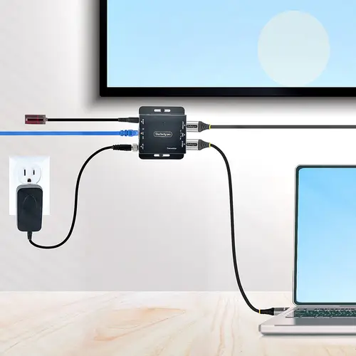 Extensor HDMI por CAT5/CAT6, 4K de 30Hz, para 39m o 1080p para 70m, Alargador HDMI, Juego Transmisor y Receptor PoC HDMI, Infrarrojos - para Vídeo Local - Imagen 7