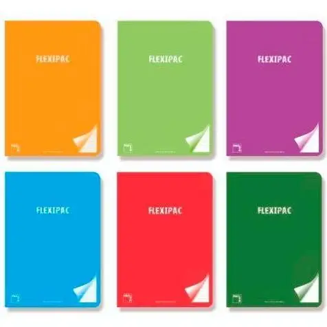 PACSA LIBRETA FLEXIPAC A4 48H 90GR 8X8 TAPAS PP TRANSLÚCIDO FLEXIBLE PACK 6 C/SURTIDOS