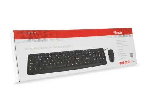 245201 teclado Ratón incluido Oficina USB QWERTY Español Negro - Imagen 5