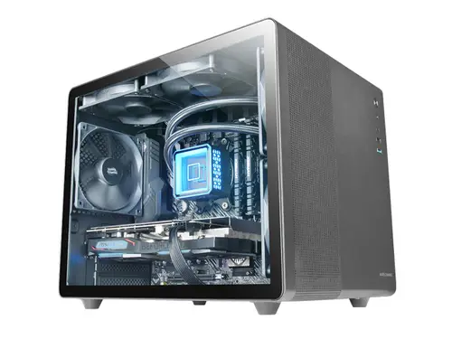 MC-MPRO Negro, Caja Profesional Compacta Micro-ATX, Ventana Lateral Completa Cristal Templado, 3x Ventiladores 120mm, Panel Lateral Completo Mesh - Imagen 4
