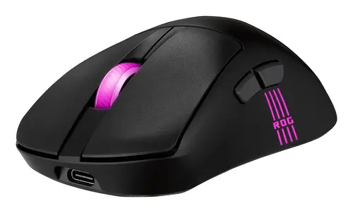 ROG Keris II Origin BLK ratón Juego mano derecha RF Wireless + Bluetooth + USB Type-A Óptico 42000 DPI - Imagen 8