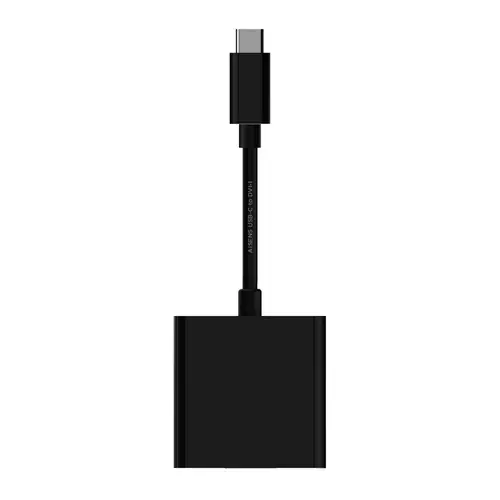 Conversor USB-C A DVI-I, USB-C/M - DVI 24+5/H, Negro, 15 cm - Imagen 2