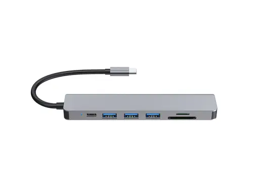 133494 Adaptador multifunción USB-C 7 en 1, HDMI 4K/60Hz, USB 3.2 Gen1 x 3 , TF/MICRO SD, 100W USB PD - Imagen 4