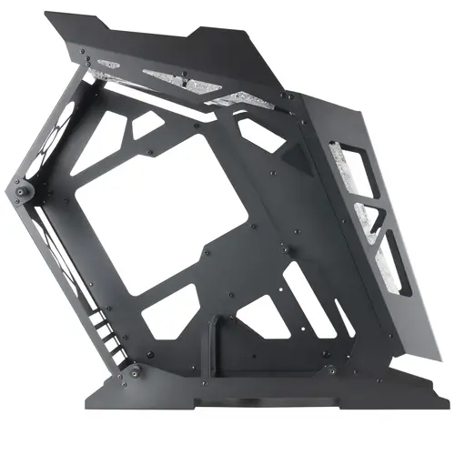 MC61, Caja PC Gaming Compacta Micro-ATX, 4 Ventiladores 12cm, ARGB Chroma, Doble Ventana Cristal Templado, Negro - Imagen 5