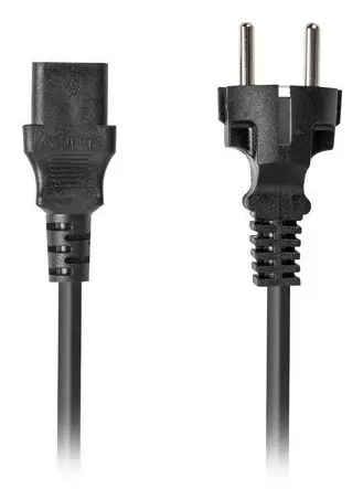 CA-C13C-15CC-0018-BK cable de transmisión Negro 1,8 m C13 acoplador CEE7/7