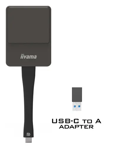 WP D002C adaptador Smart TV USB 4K Ultra HD Negro, Plata - Imagen 2
