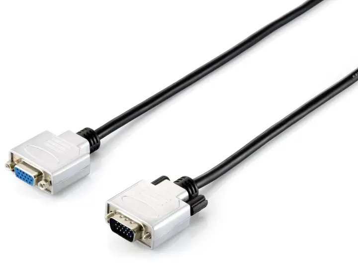 118854 cable VGA 10 m VGA (D-Sub) Negro, Plata