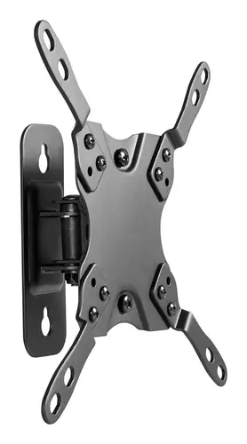 Soporte eco giratorio, inclinable y nivelable para monitor/TV 20kg (1 Pivote) de 13-42, Negro - Imagen 1