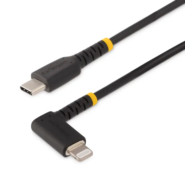 Cable de 1m USB-C a Lightning - Cable USB 2.0 a Lightning Acodado - Cable USB Tipo C a Lightning - Cable de Carga - Cable Lightning con Certificación MFi para iPhone - Imagen 6