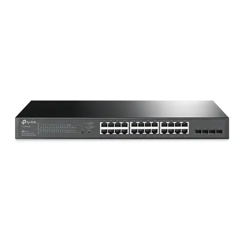 JetStream TL-SG2428P switch Gestionado L2/L2+ Gigabit Ethernet (10/100/1000) Energía sobre Ethernet (PoE) 1U Negro - Imagen 2
