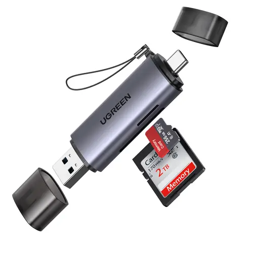 50706 lector de tarjeta USB/Micro-USB Plata - Imagen 2