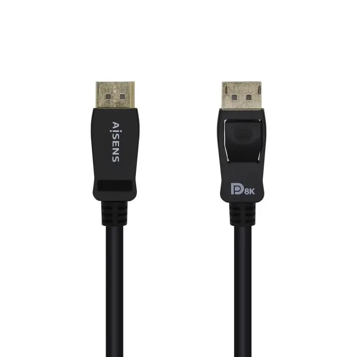 Cable Displayport Certificado V1.4 8k@60hz, DP/M-DP/M, Negro, 1.0m