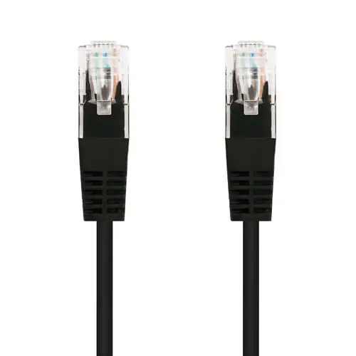 CABLE RED LATIGUILLO RJ45 CAT.5E UTP AWG24, NEGRO, 2.0 M - Imagen 2