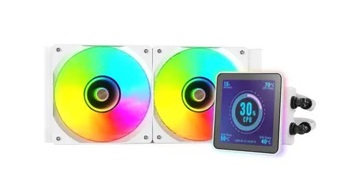 ML-VISIONPRO240W Procesador Sistema de refrigeración líquida todo en uno 12 cm Blanco 1 pieza(s) - Imagen 5
