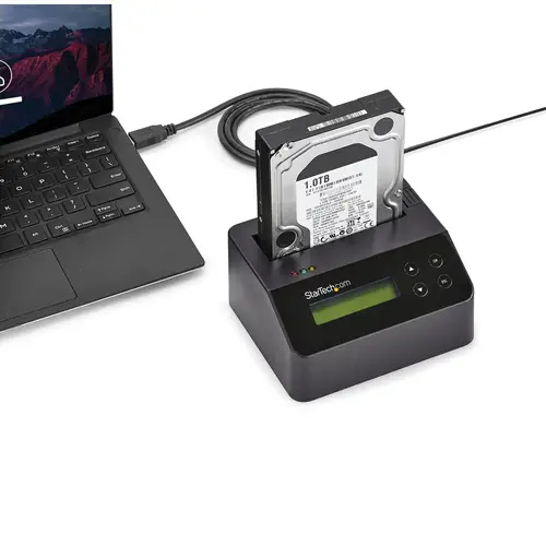 Borrador Autónomo USB 3.0 a SATA III de 1 Bahía para Disco Duro o SSD - Sanitizador - 4Kn - 9 Modos de Borrado - Pantalla LCD - Puerto DB-9 de Impresora - TAA - Imagen 6