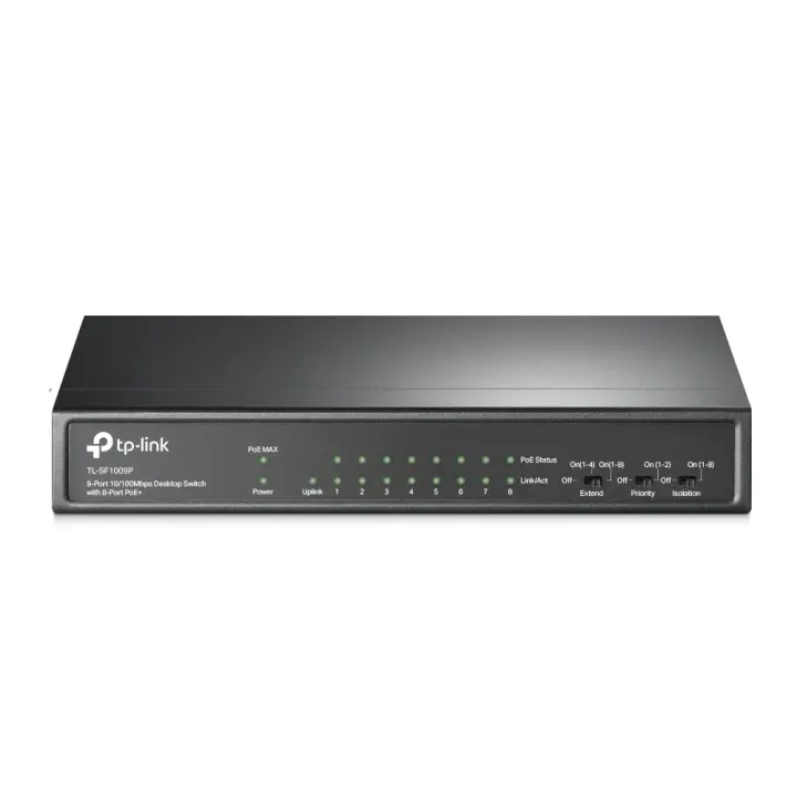 TL-SF1009P switch No administrado Fast Ethernet (10/100) Energía sobre Ethernet (PoE) Negro